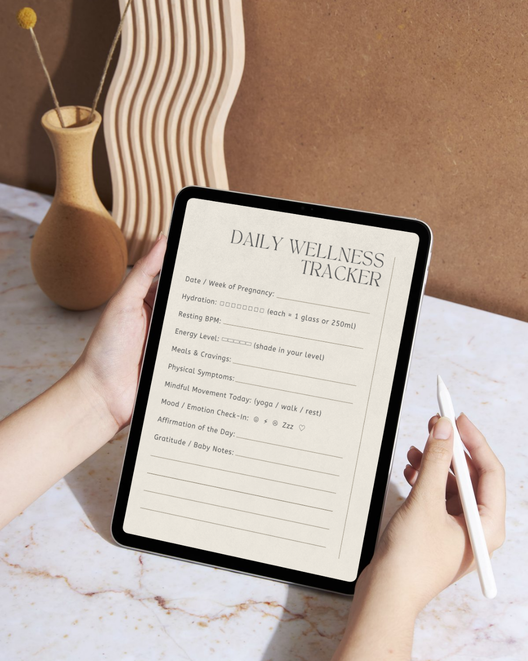 Early Pregnancy Wellness Tracker | Instant Download